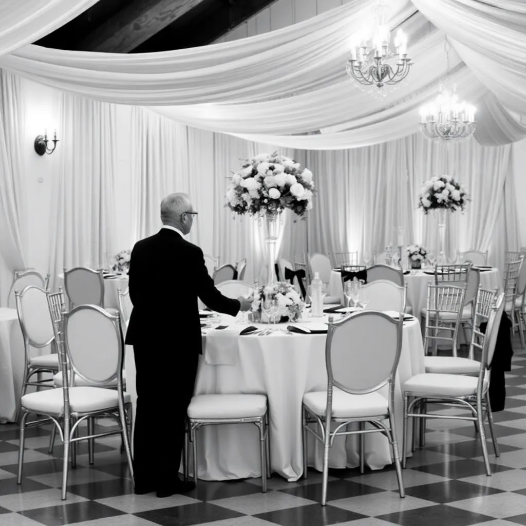 Salón Blanco Y Negro