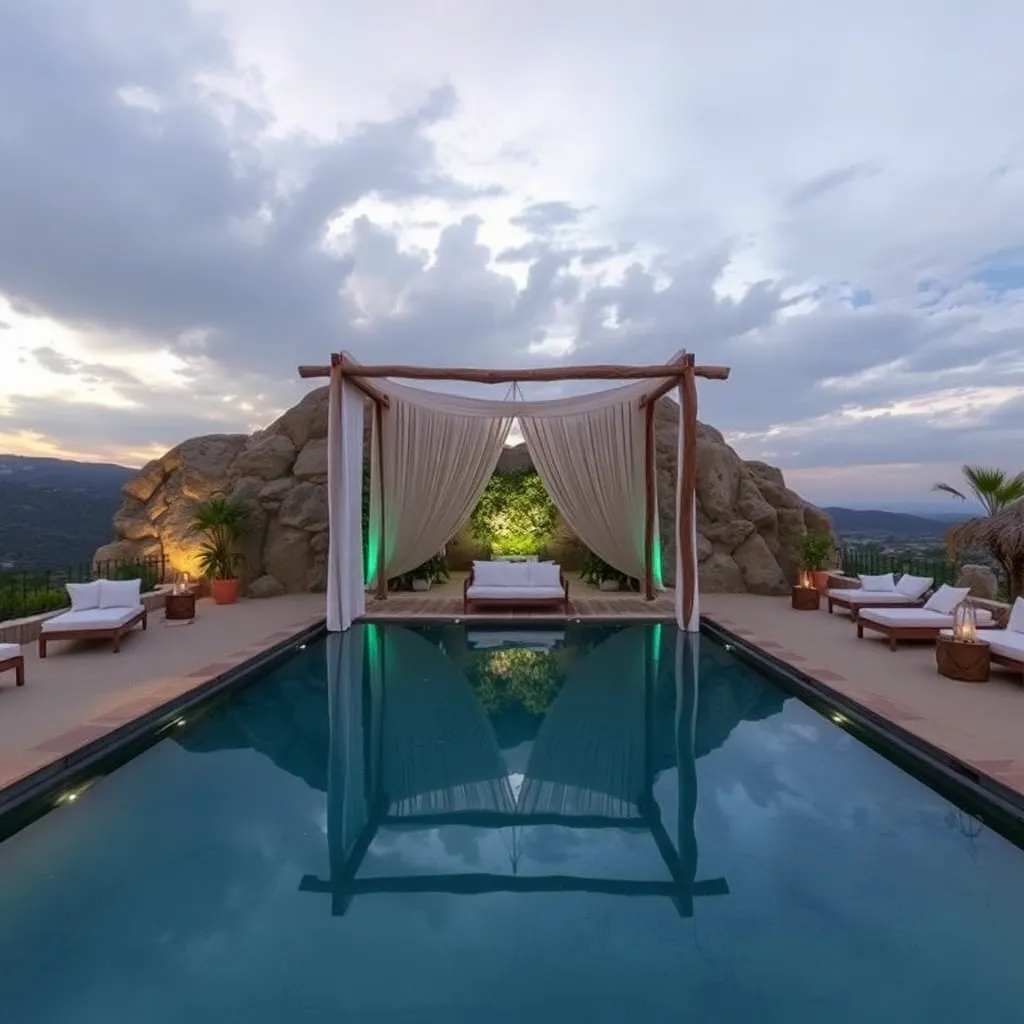 Terraza Piedra Y Agua